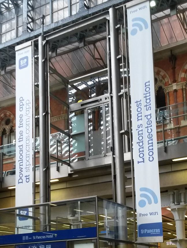 [Eurostar]Passengers waiting at St Pancras International for their Eurostar train to depart can make use of Wi-Fi, which is free for 30 minutes. This should be long enough. A large banner at the station promotes the facility, which is also available to domestic travellers and visitors