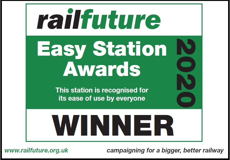 Mock-up of a plaque paid for by Railfuture East Anglia that it has proposed be erected at Greater Anglia stations where recent improvements have been made