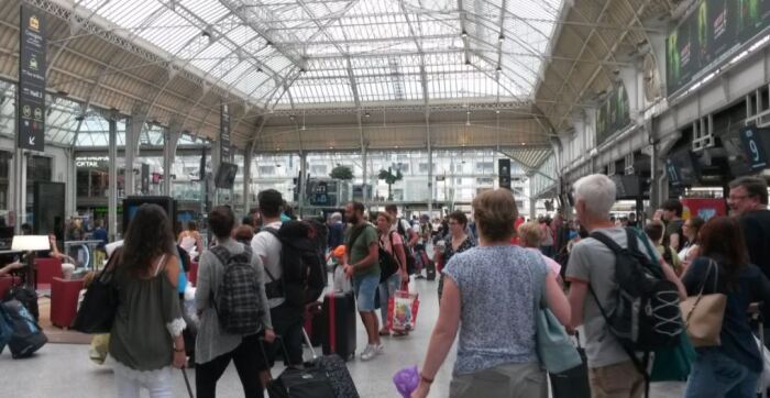 Gare de Lyon station in Paris is very welcoming as this shot of a large, bright and airy concourse shows