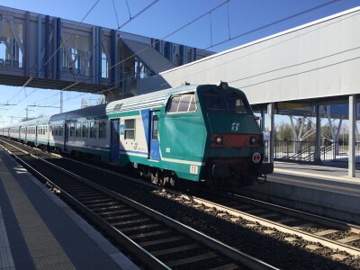 New functional station at Trieste Airport, located in the Balkan peninsula in Italy, served by modern trains.  Photo by Ian Brown for Railfuture