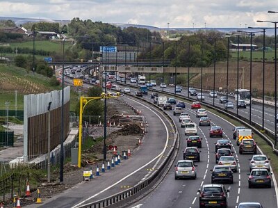 M62 Motorway by Peter McDermott, CC BY-SA 2.0 , via Wikimedia Commons