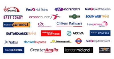Train operator brands come and go.  Images assembled by Christian Wolmar, Railfuture President. 